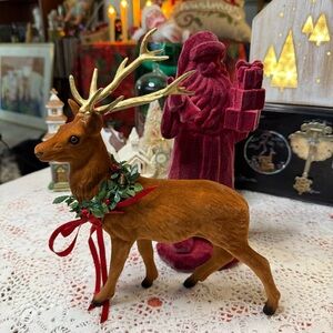 Felted Santa With Reindeer